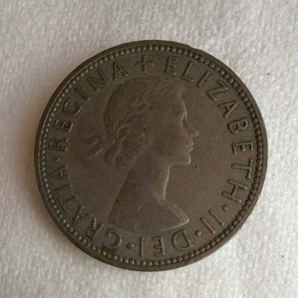 1961 Great Britain Florin Two Shillings Elizabeth II Coin Circulated Uncertified